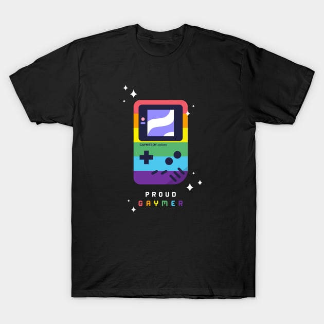 Gaymer Boy Rainbow Colors, LGBT Pride Month Gift T-Shirt by BooTeeQue
